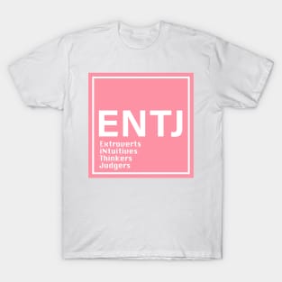 mbti ENTJ pink color T-Shirt